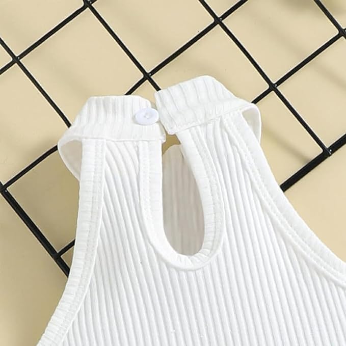 Girl Summer Clothes Halter Tops + Short 2 pieces Set