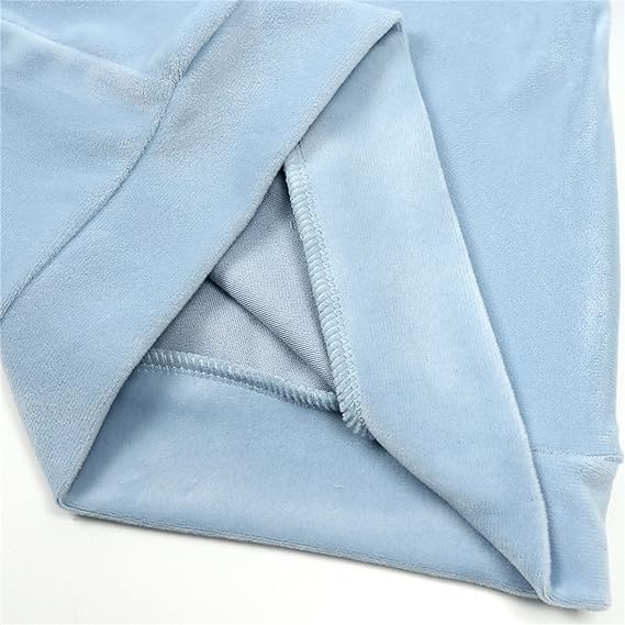 Little Girls Velour Sweatsuit 2pcs Round Neck Sweatshirt + Sweatpants Pullover Jogger Outfit Set - G0001