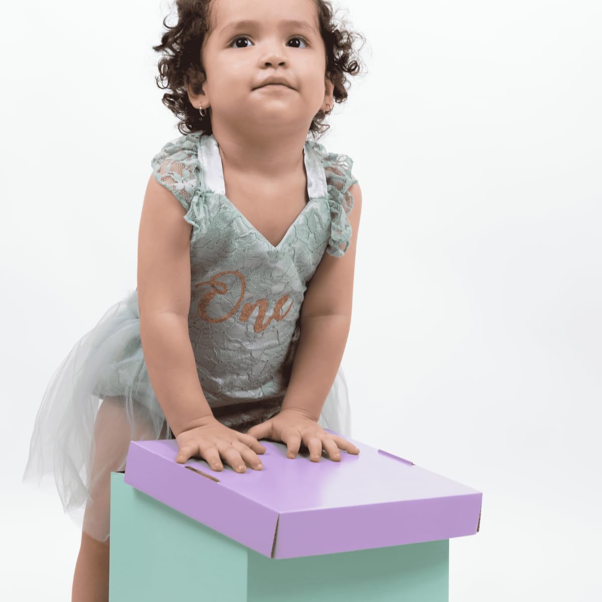 Lace bodysuit with tulle tutu for baby girl - G0078