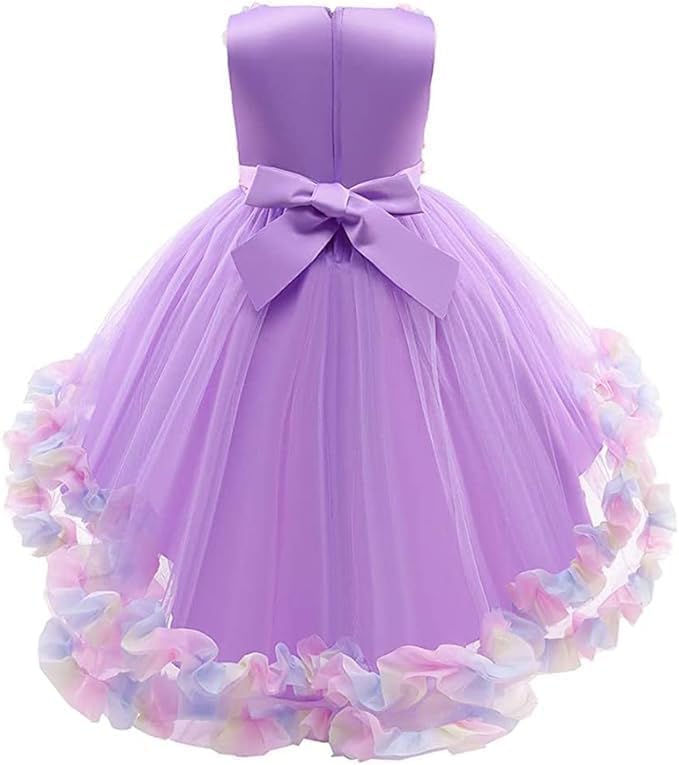 Tulle princess dress for girls in rainbow colours - G0130