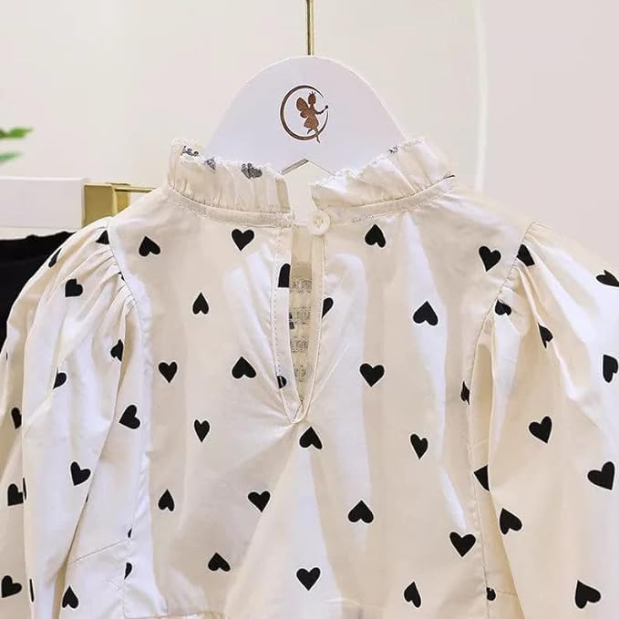 Back to School Outfit Puffy Long Sleeves Shirt + Bell Pants - G0011