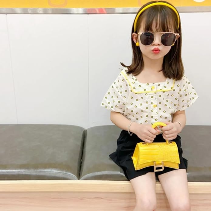 Crocodile print mini bag with top handle for girls