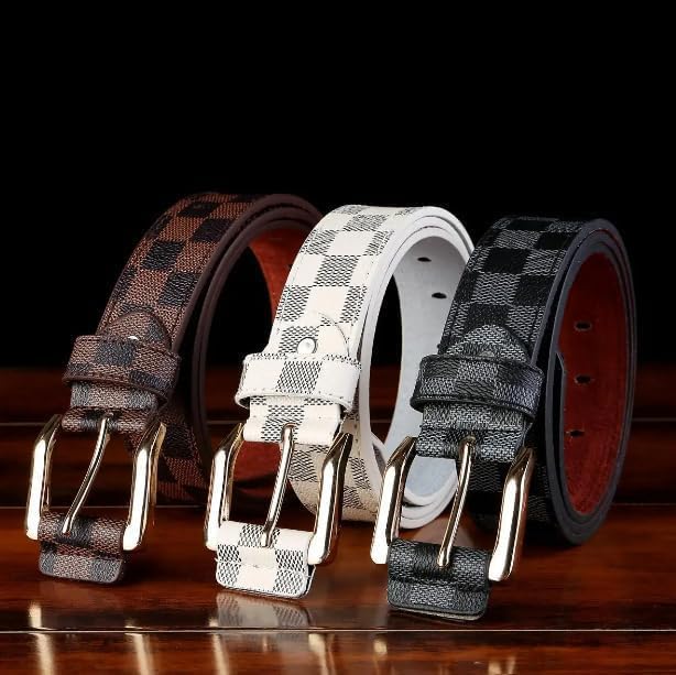 Trendy Checkered Men's Belt