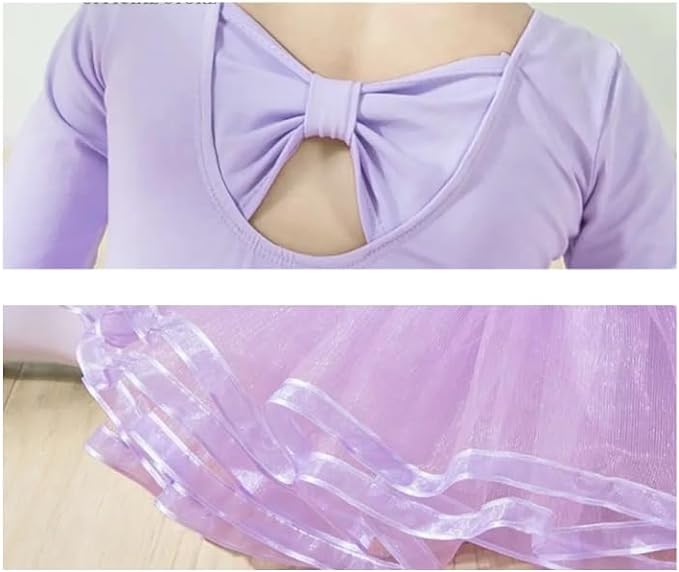 Ballet Costume with Long Sleeves and Tutu Skirt - G0012
