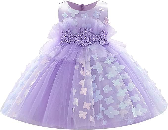 Tulle and Floral Wedding and Party Dresses for Girls - G0126