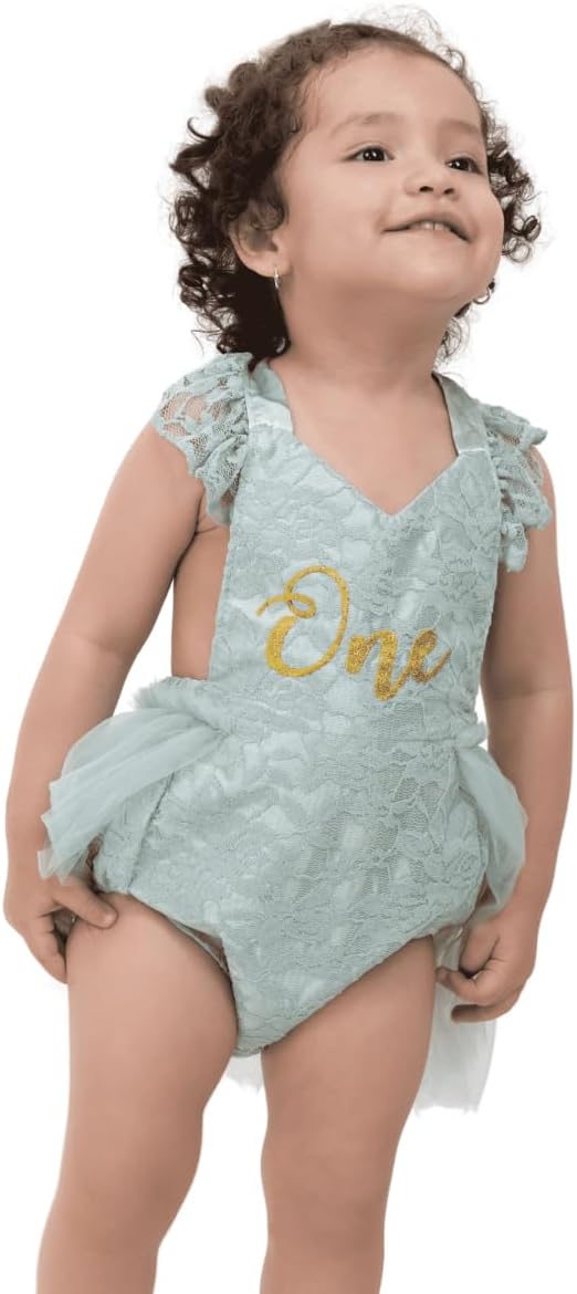 Lace bodysuit with tulle tutu for baby girl - G0078
