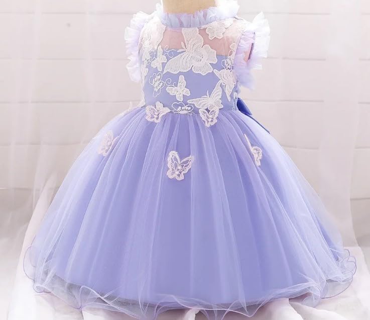 Butterfly Tutu Dress for Baby with embroidery