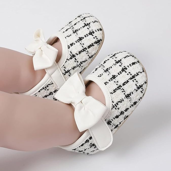 Baby Girl Dress Shoes Mary Jane Princess Shoes Anti-Slip Soft Sole - S0009