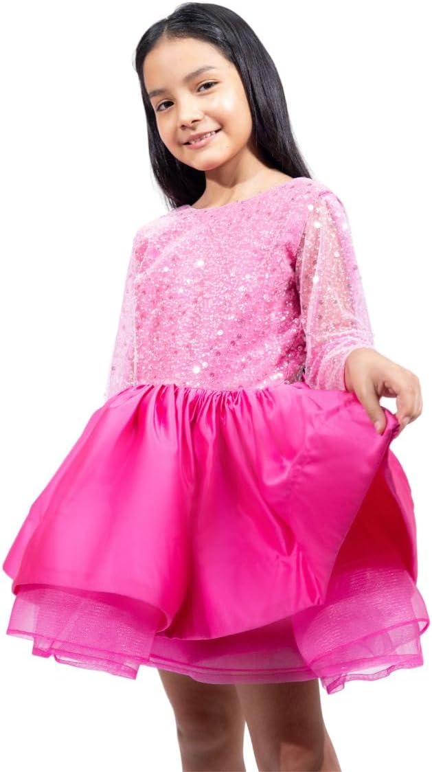 Sparkling Satin Princess Dress - G0121