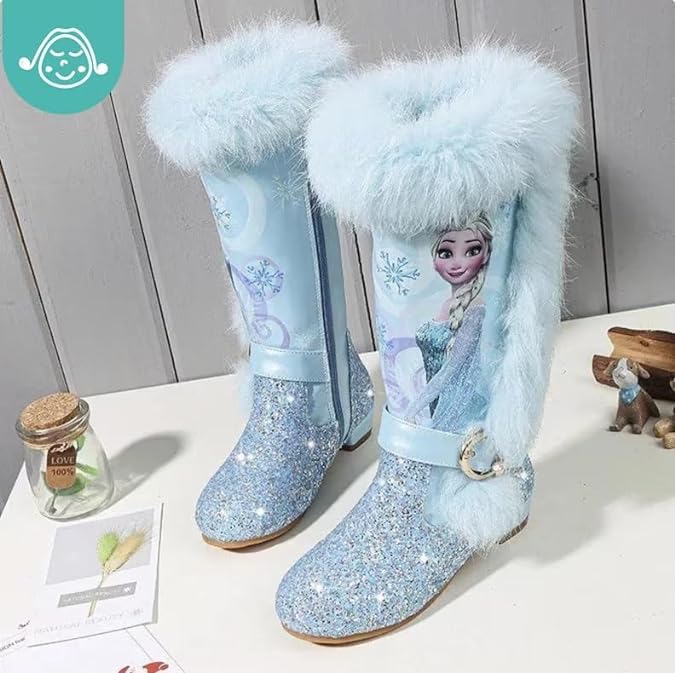Girl's Winter boots with velvet of Princess High Boots - S0030