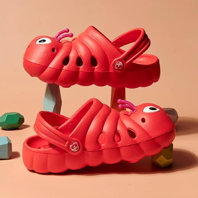 Kids Slippers Unisex Water Caterpillar Clogs Non-Slip Sandals - S0051