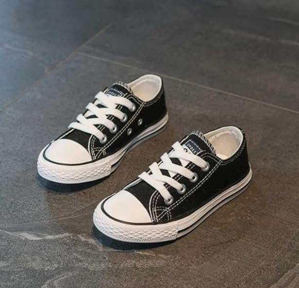 Girl's Canvas Sneakers Casual Style Back to School Shoes - S0024