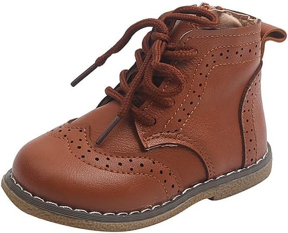 Boy's Ankle Leather Boots Oxford Shoes - S0015