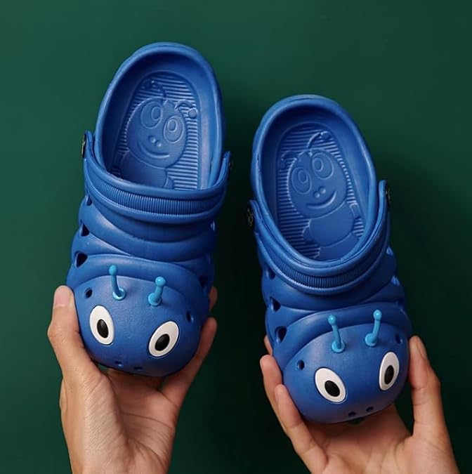 Kids Slippers Unisex Water Caterpillar Clogs Non-Slip Sandals - S0051