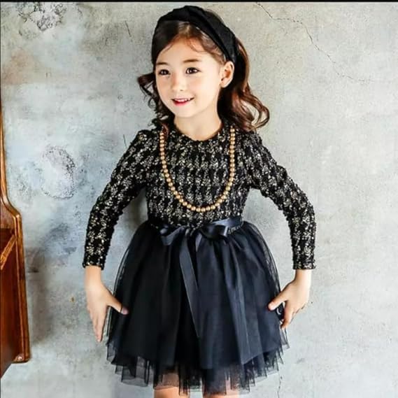 Beautiful Plaid Dress with Puffed Tulle Skirt for Elegant Occasions - G0016