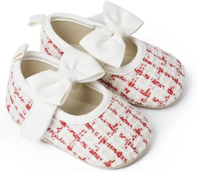 Baby Girl Dress Shoes Mary Jane Princess Shoes Anti-Slip Soft Sole - S0009