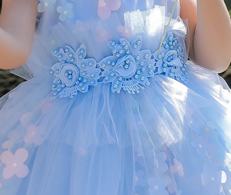 Tulle and Floral Wedding and Party Dresses for Girls - G0126