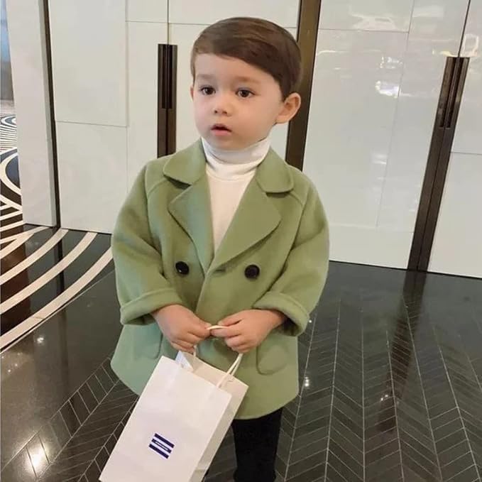 Boys' Winter Wool Coat - B0025