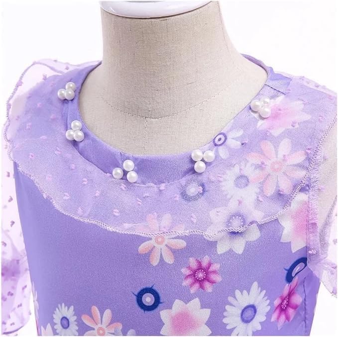 Isabela Madrigal Cosplay Costume for Girls Princess Dress