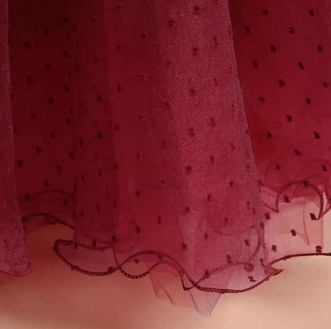 Princess Dress Long Sleeve Puffed Shoulders for Girls - G0098