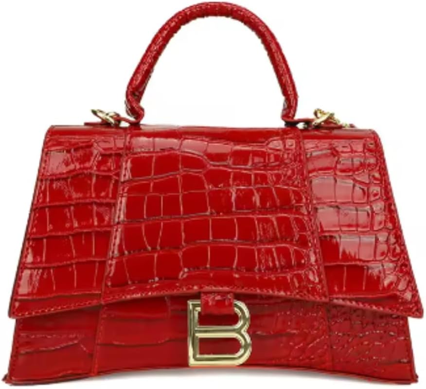 Crocodile print mini bag with top handle for girls