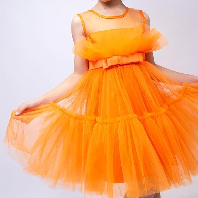 Girl Tulle Birthday Party Dress for Toddler Girls - G0040