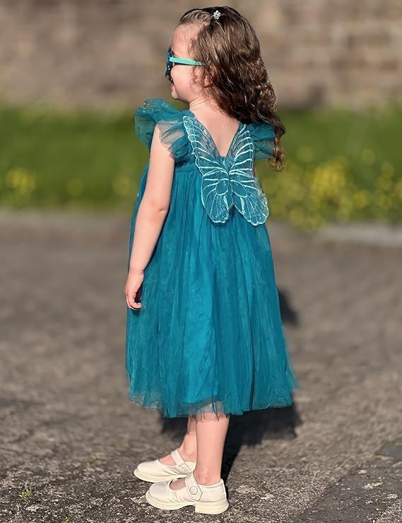 Layered Butterfly Tulle Tutu Summer Dress for Girls - G0081
