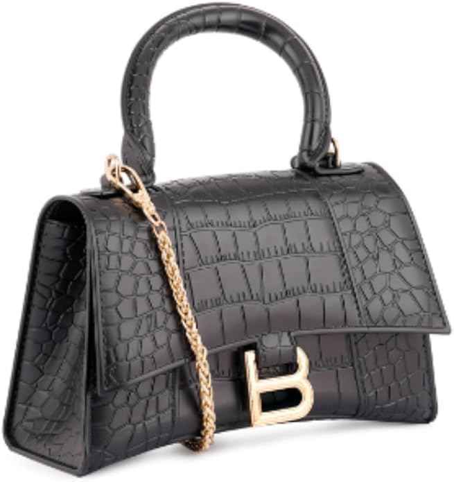 Crocodile print mini bag with top handle for girls