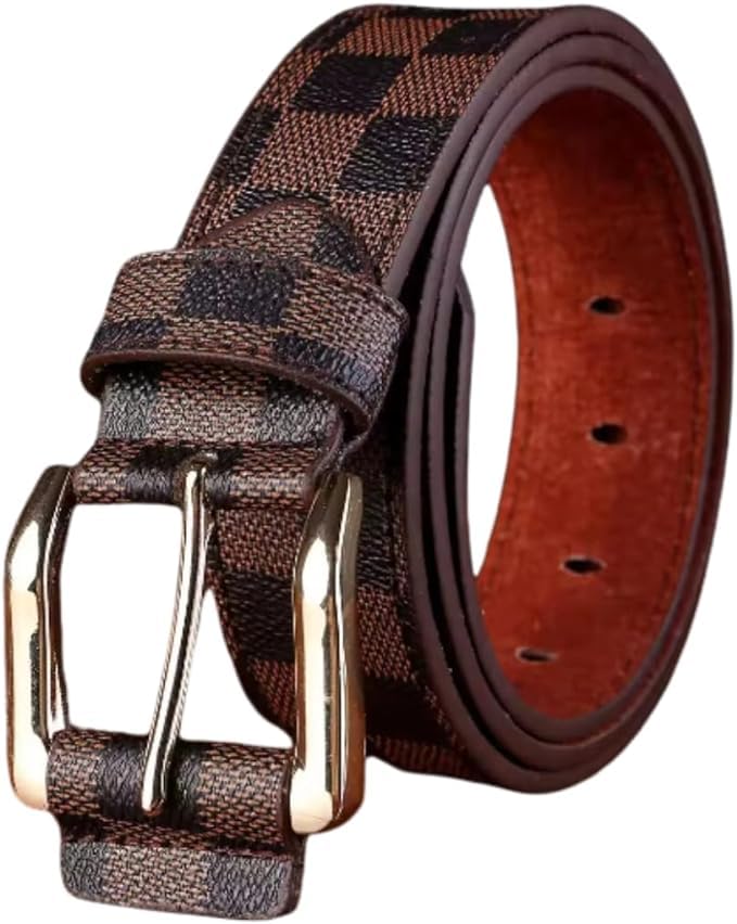 Trendy Checkered Men's Belt