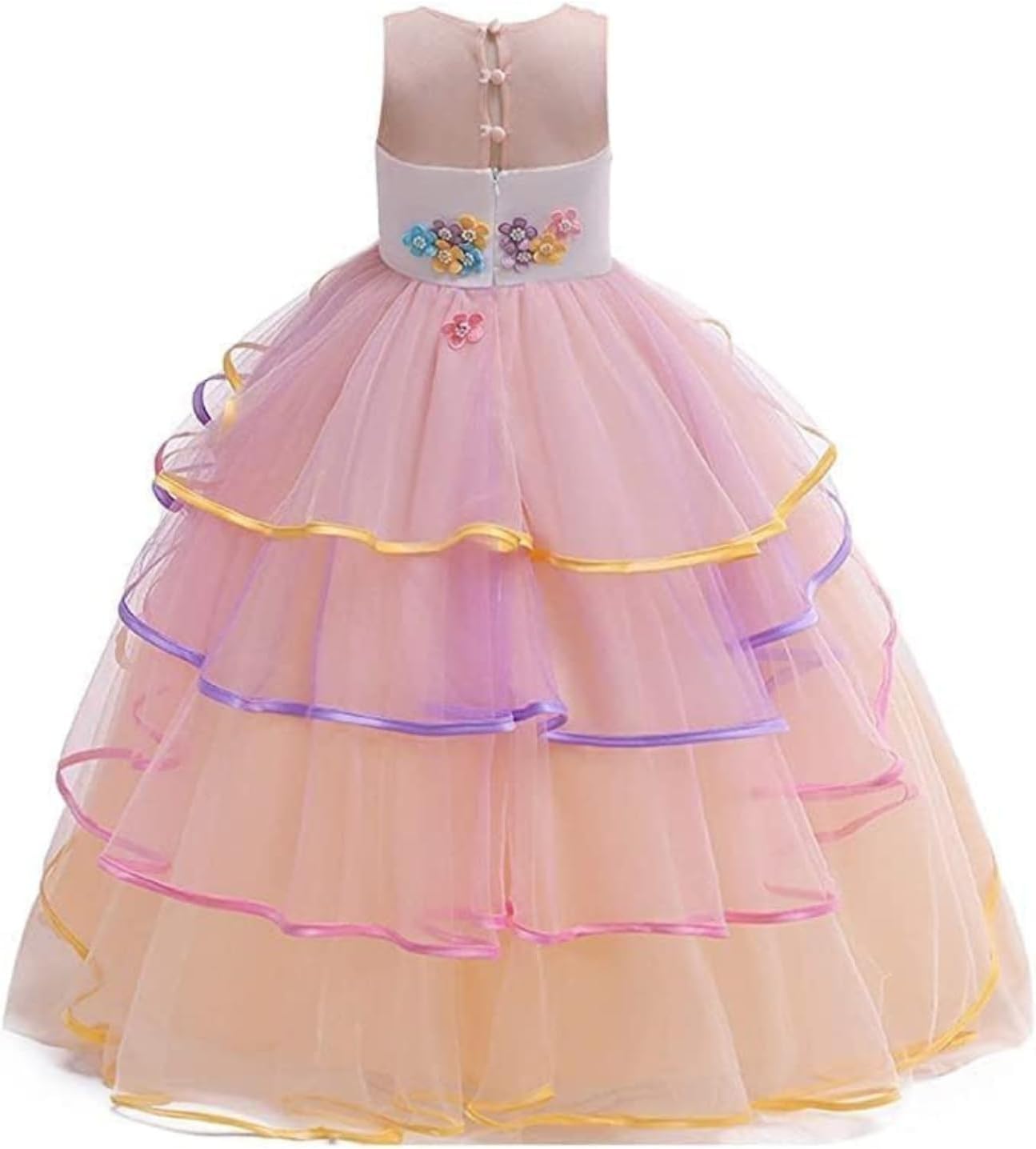 Princess and Costume Dress for Girls with Unicorn Headband - G0096