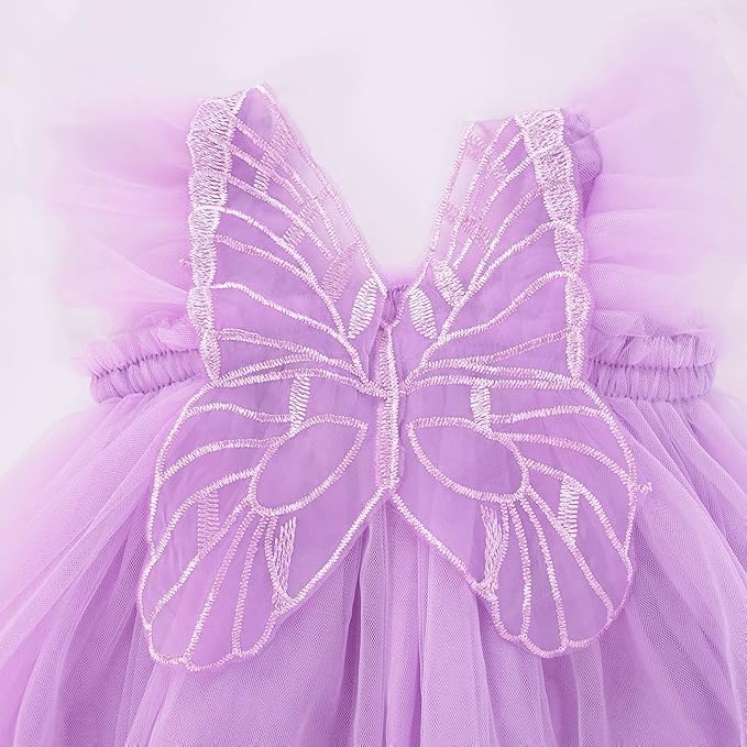 Layered Butterfly Tulle Tutu Summer Dress for Girls - G0081