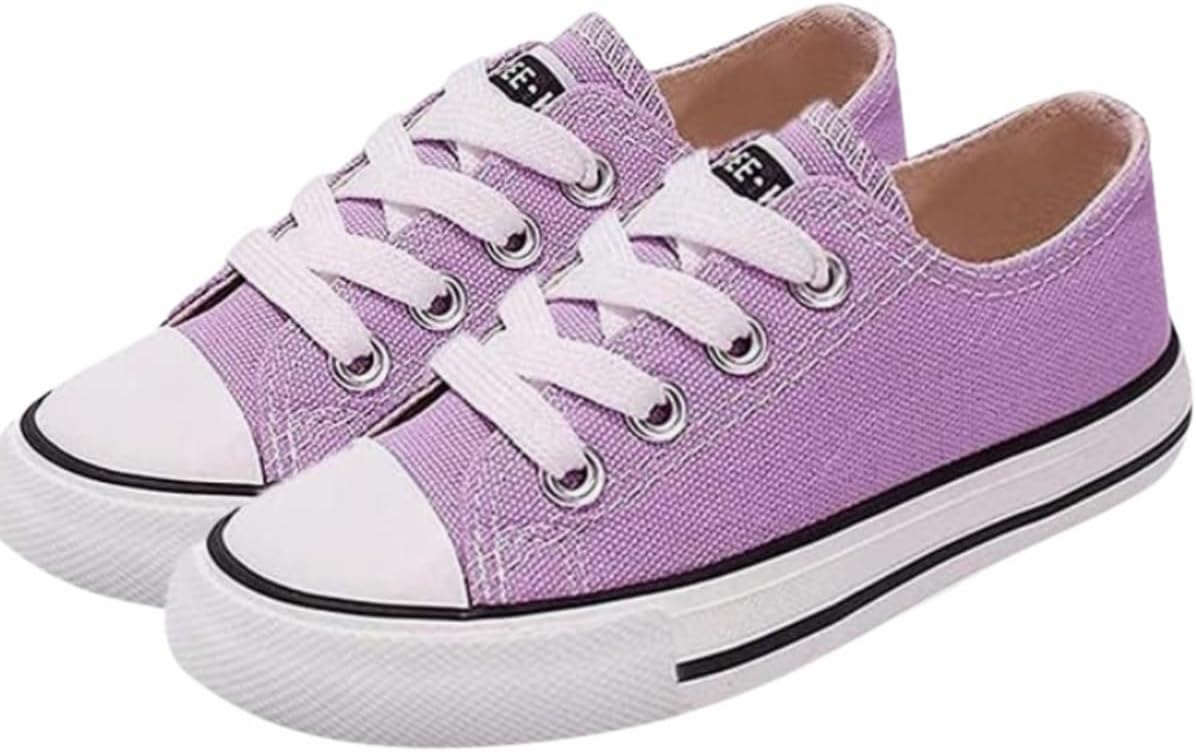 Girl's Canvas Sneakers Casual Style Back to School Shoes - S0024