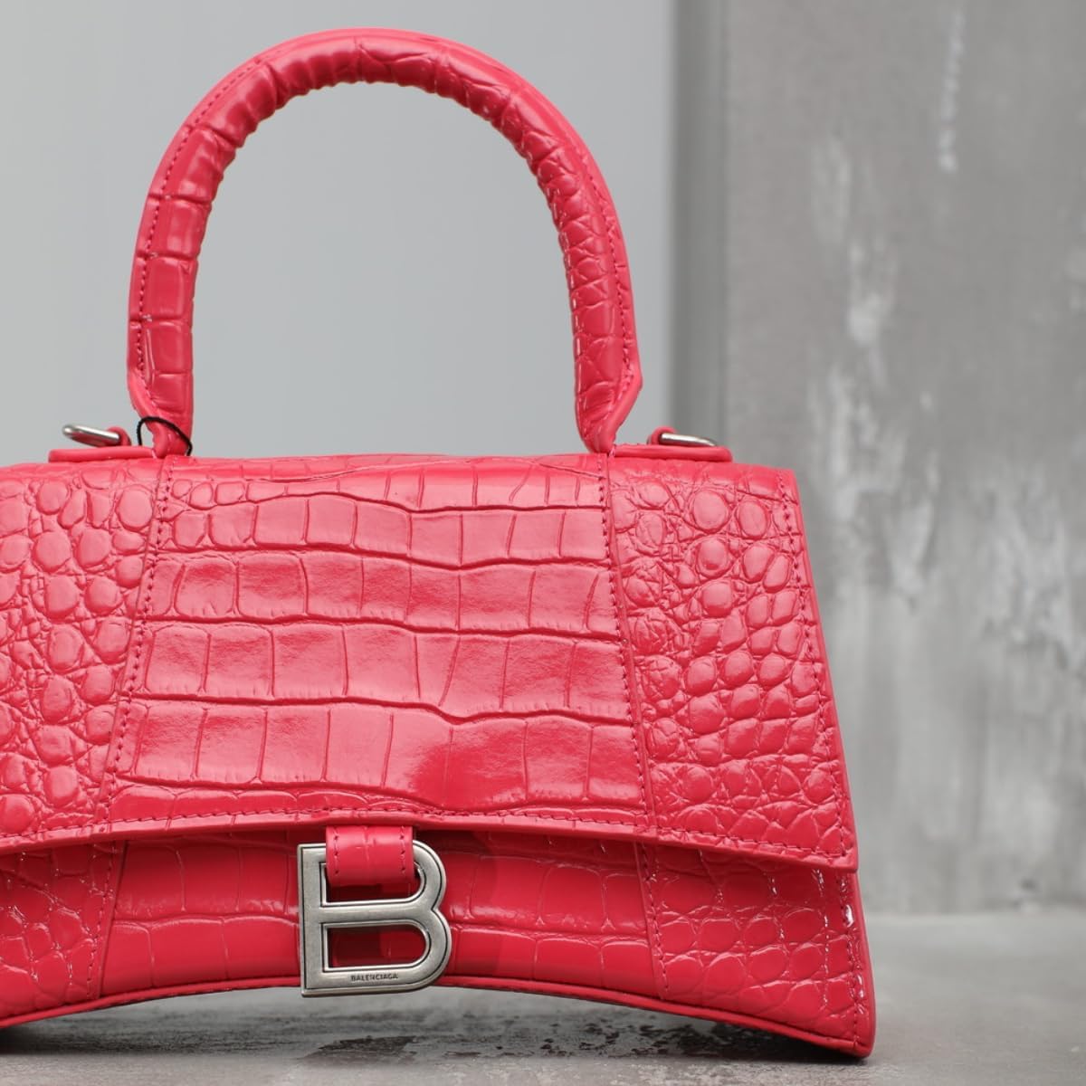 Crocodile print mini bag with top handle for girls