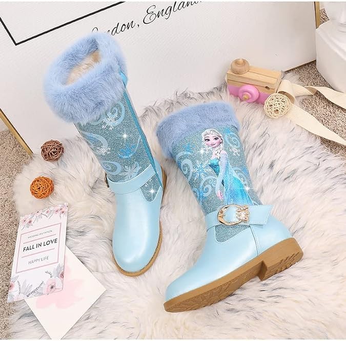 Girl's Winter boots with velvet of Princess High Boots - S0030