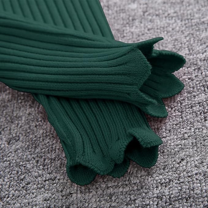 Girls' Knitted Sweater Dress with Long Sleeves - G0067