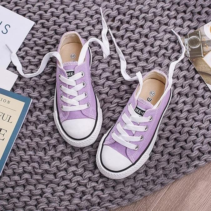 Girl's Canvas Sneakers Casual Style Back to School Shoes - S0024