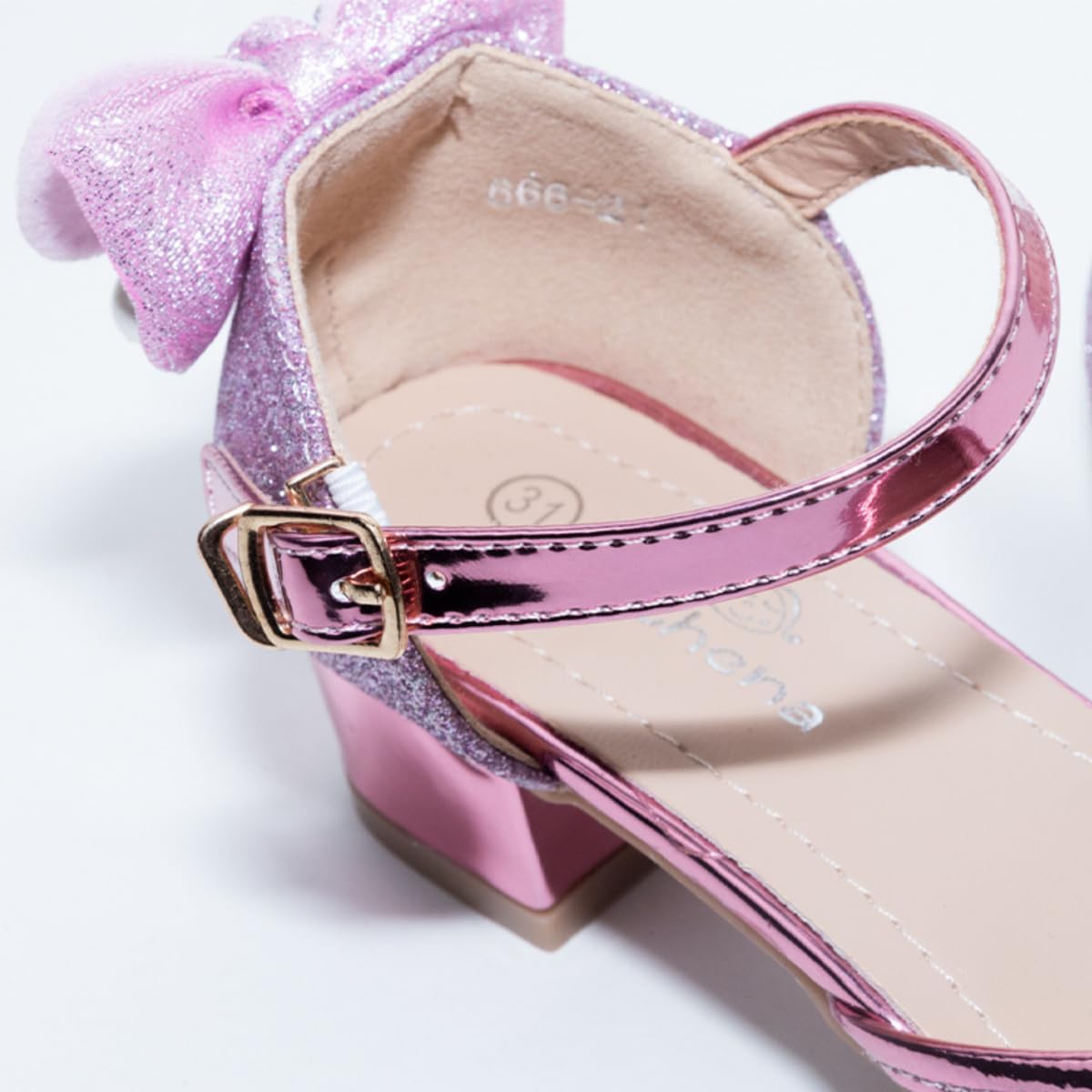 Girl's Mary Jane Shoes Low Heels and Glitter