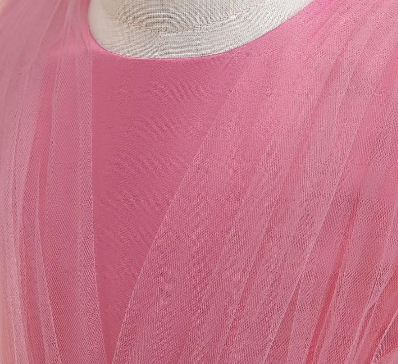 Elegant Long Tulle Dress with Layered Skirt for Special Occasions - G0027