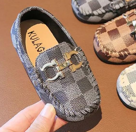 Boys Casual Dress Shoes Toddler Loafers Slip-On Flat Sole - S0019