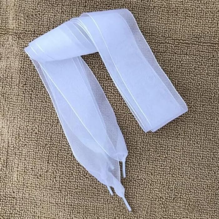 6 pairs of Flat Lace Chiffon Shoelaces for Kids and Adults