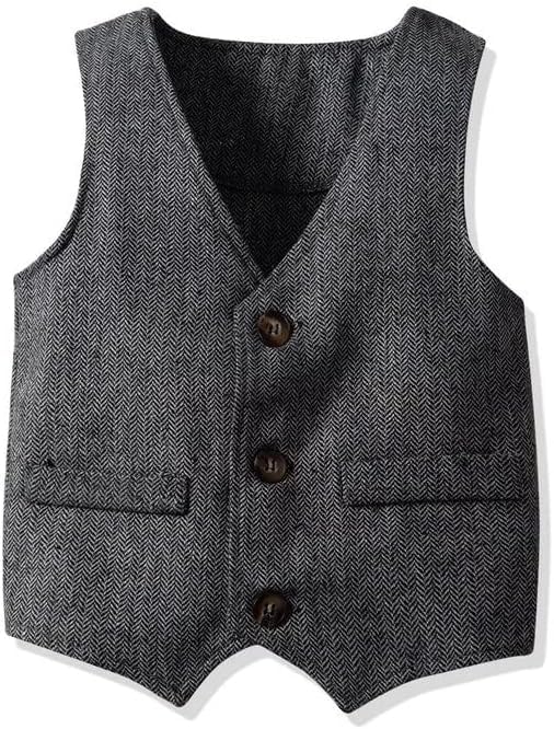 Boys Shirt + Vest + Pants & Bow Tie Set for Boys - B0014