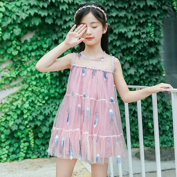 Back to School mesh Dress for Girls Korean Style - G0010