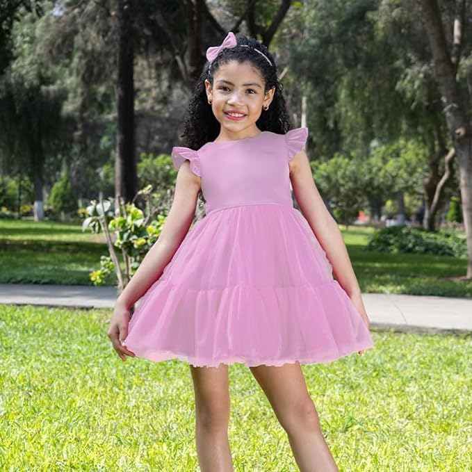 Satin Tulle Flower Girl Dress - G0114