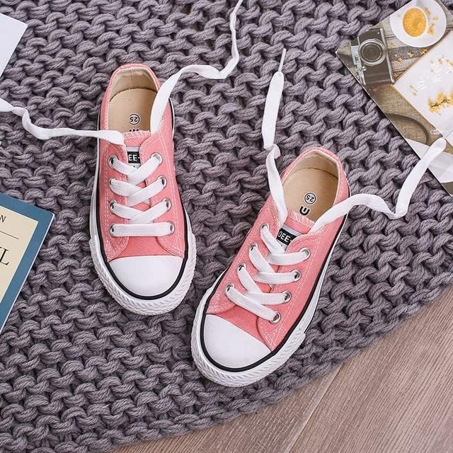 Girl's Canvas Sneakers Casual Style Back to School Shoes - S0024
