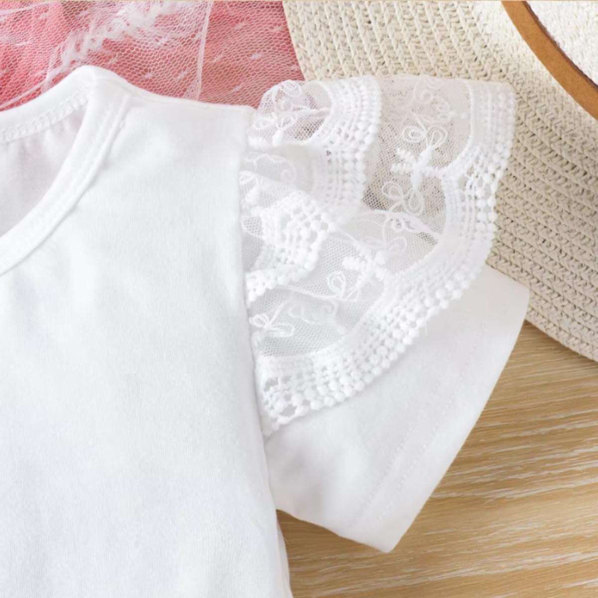 Baby and Toddler Girl Flying Sleeve Top and Skirt 2 pieces Set