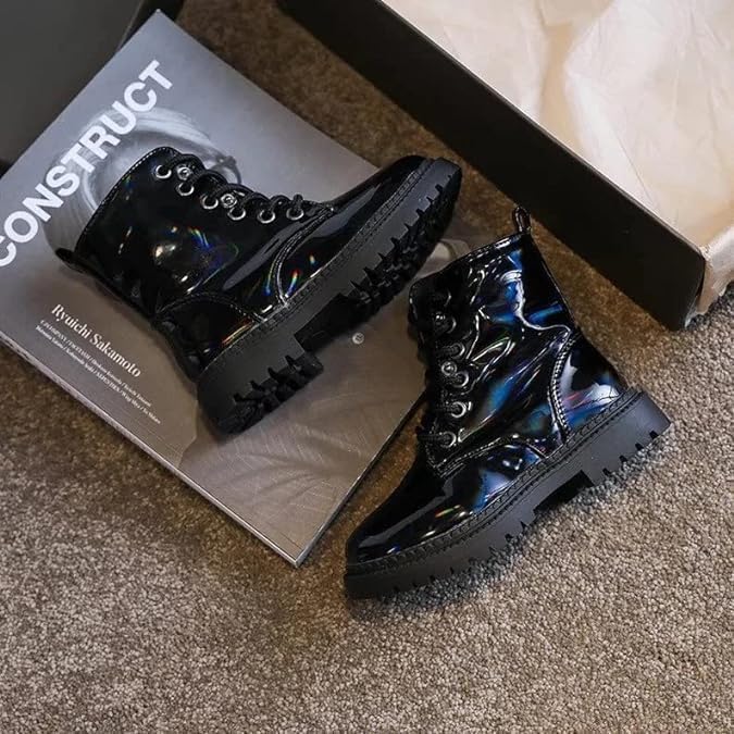 Leather Boots for Girls with Detachable Wings Winter Boots - S0053