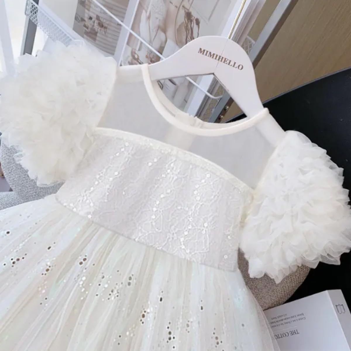 Girls Sequins Tutu Dress for Girls Wedding Party First Communion- G0064
