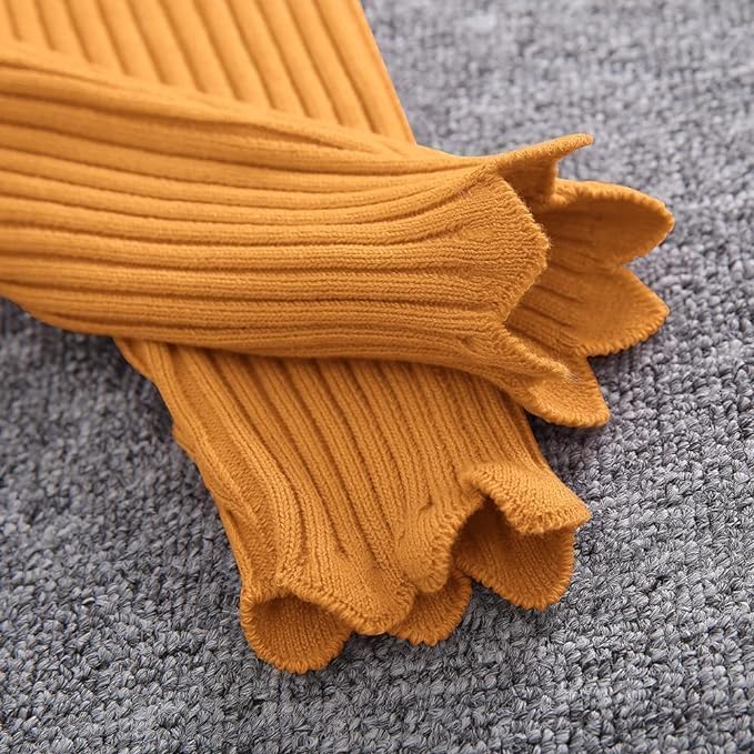 Girls' Knitted Sweater Dress with Long Sleeves - G0067