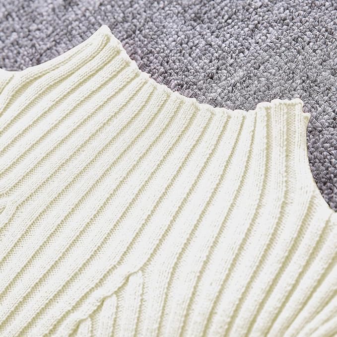 Girls' Knitted Sweater Dress with Long Sleeves - G0067