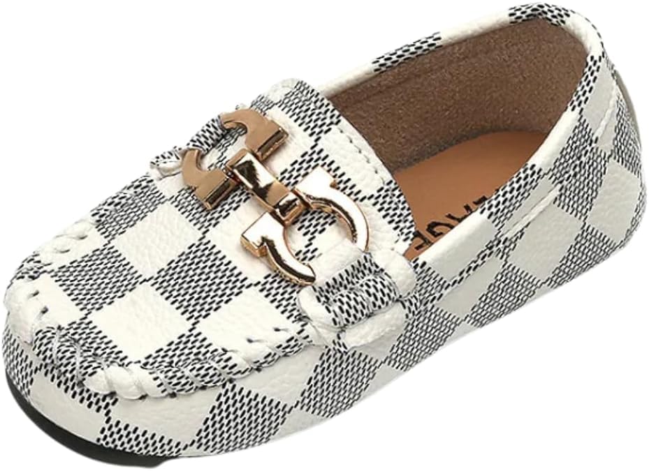 Boys Casual Dress Shoes Toddler Loafers Slip-On Flat Sole - S0019